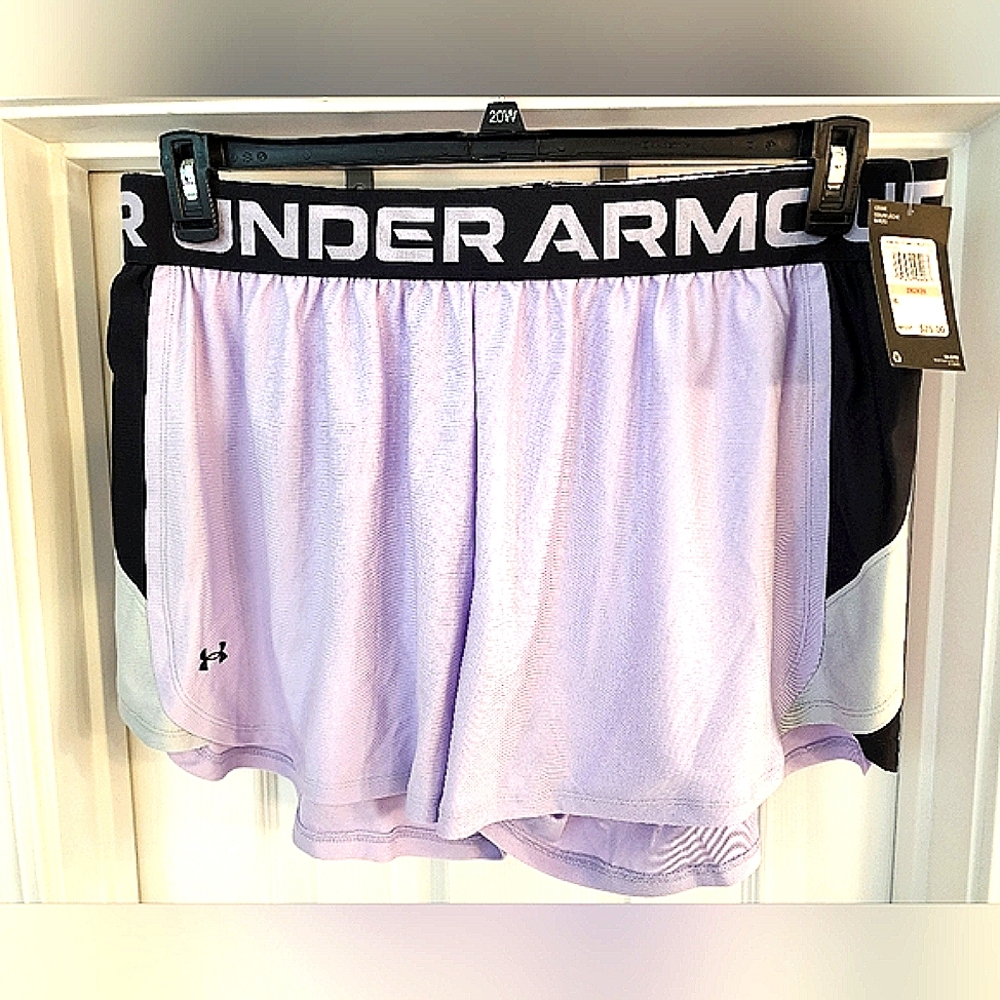 Under Armour Purple and Black Athletic Shorts